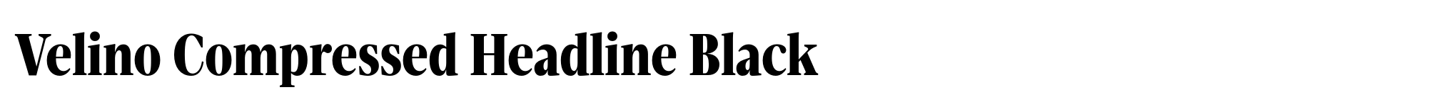 Velino Compressed Headline Black image